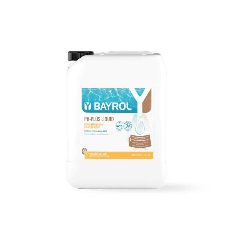 BAYROL pH-Plus flüssig 20 L Συμπύκνωμα για την αύξηση της τιμής pH για συστήματα δοσομέτρησης | Δοχείο (20 l) 