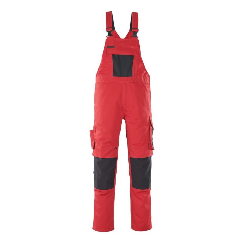 MASCOT® Leipzig dungarees, κόκκινο/μαύρο