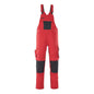 MASCOT® Leipzig dungarees, κόκκινο/μαύρο