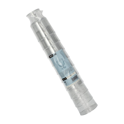 Starpak 10 ποτήρια με στέλεχος για κόκκινο κρασί (0,2 l, Ø 7,2 cm, 10 cm ύψος) από διαφανές PS, μονοκόμματο και συσκευασμένο σε συρρικνωμένο φιλμ – ιδανικά ως κομψά ποτήρια κόκκινου κρασιού.