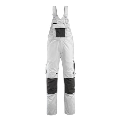 MASCOT® Augsburg dungarees, λευκό/σκούρο ανθρακί