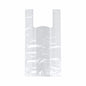 Μια διαφανής τσάντα μεταφοράς Starpak 250 (HDPE, 48x22x12 cm) με λαβές βρίσκεται επίπεδη σε ένα απλό λευκό φόντο.