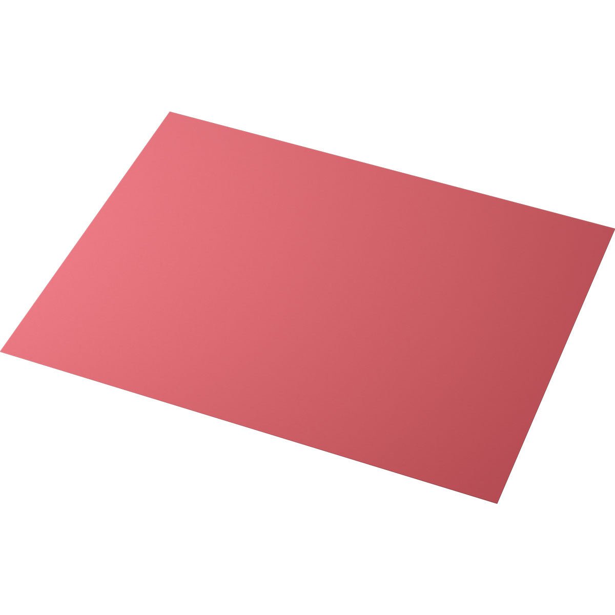Ein einzelnes Duni GmbH Papier-Tischset 35x45 cm in bordeaux, aus einer 250 Stück-Packung, ist schräg auf weißem Hintergrund abgebildet - eine elegante Tischdekoration in Hellrot.