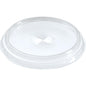 Το καπάκι Duni GmbH με άνοιγμα για 153397/153398 είναι ένα διαφανές καπάκι APET με ανάγλυφο, ιδανικό ως συσκευασία. Περιέχει 100 τεμάχια ανά συσκευασία - πολυχρηστικό και καλά ορατό σε φωτογραφία με λευκό φόντο.