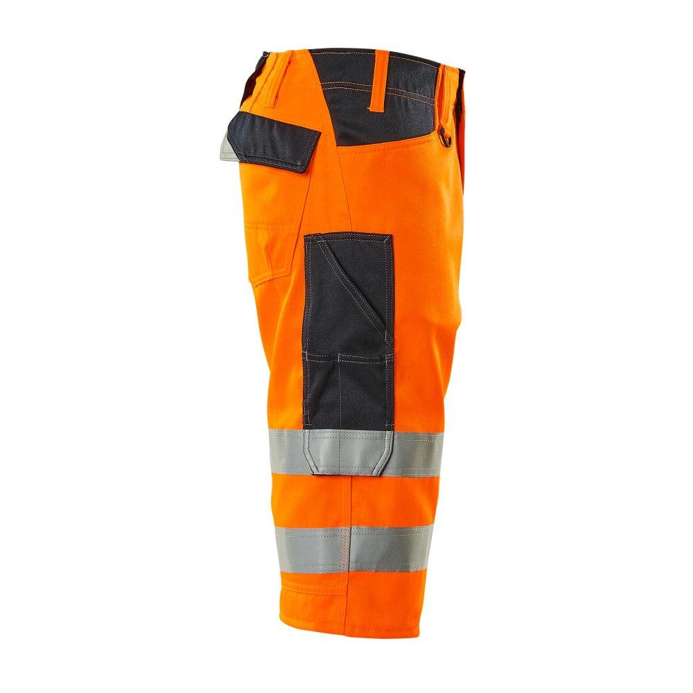 MASCOT® Luton παντελόνι τριών τετάρτων, πορτοκαλί/μαύρο-μπλε
