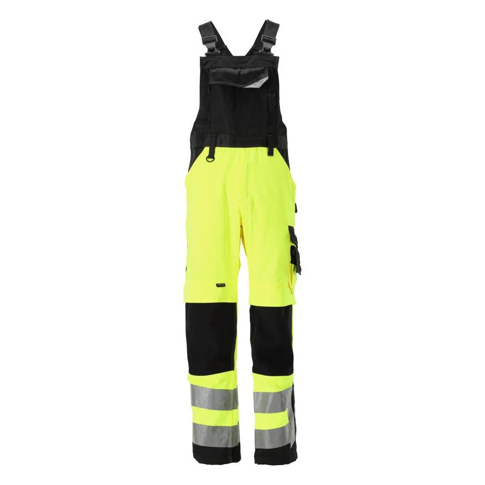 MASCOT® Newcastle dungarees, κίτρινο/μαύρο υψηλής ποιότητας
