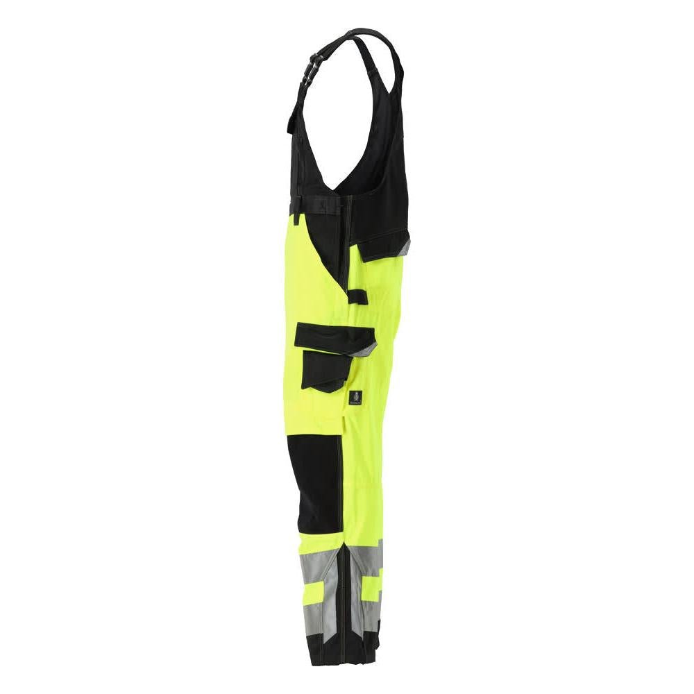 MASCOT® Newcastle dungarees, κίτρινο/μαύρο υψηλής ποιότητας