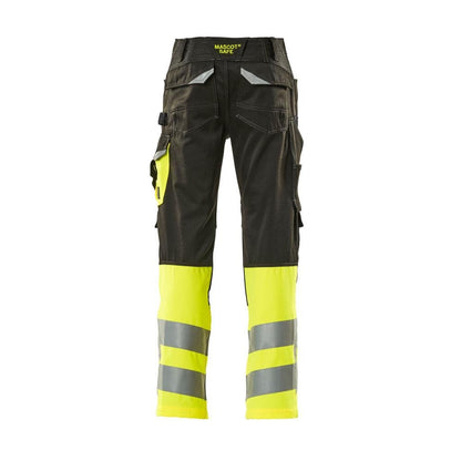 Παντελόνι MASCOT® Leeds, μαύρο/hi-vis κίτρινο