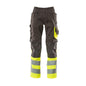 Παντελόνι MASCOT® Leeds, σκούρο ανθρακί/hi-vis κίτρινο