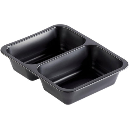 Το PP μπολ Caterline 2 Μαύρο PP 227x178 από την Duni GmbH προσφέρει δύο ορθογώνιους χώρους, είναι αντικολλητικό, με βαθιά και λεία εσωτερική επιφάνεια - ιδανικό για εκδηλώσεις catering.