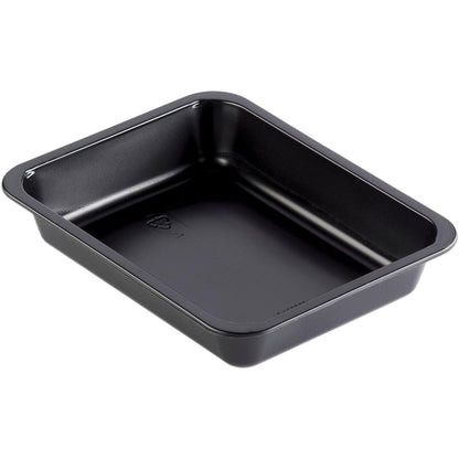Το ταψί Caterline 1 Μαύρο PP 227x178 της Duni GmbH είναι ένα ορθογώνιο, μαύρο ταψί με στρογγυλεμένες γωνίες και επίπεδες πλευρές, το οποίο απεικονίζεται πάνω σε ένα απλό λευκό φόντο.