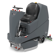 Numatic tride-on scrubber dryer TRL720/200T συμπεριλ. φορτιστής και βούρτσες TenTec κόκκινα | Συσκευασία (1 τεμάχιο)