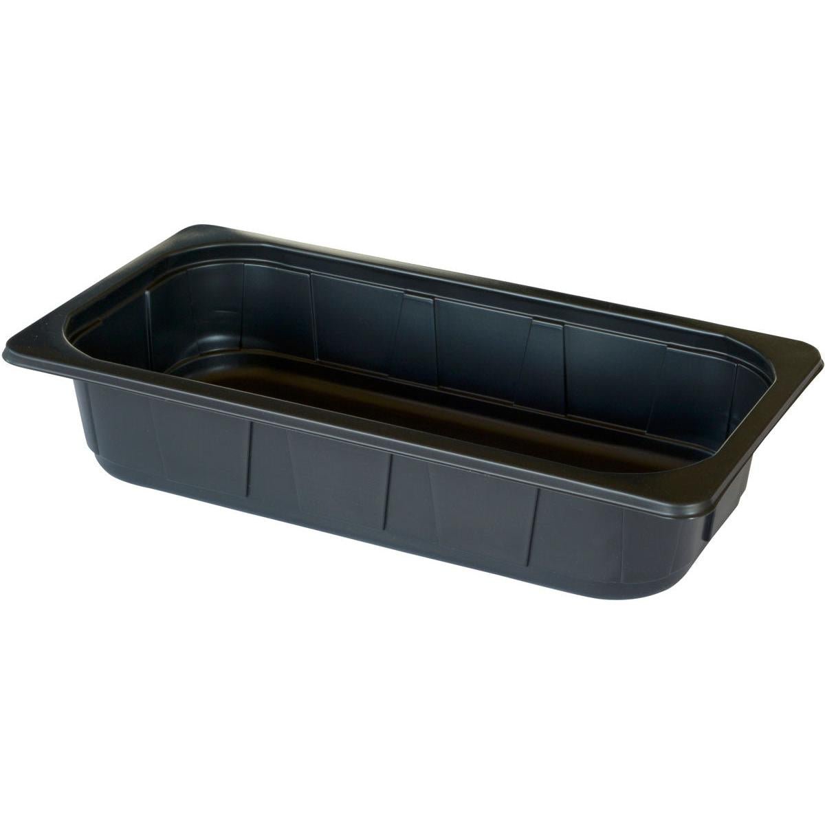 Η Duni GmbH PP Schale 1/3 GN Schwarz (325x176x65 mm) είναι ένα ορθογώνιο μαύρο πλαστικό μπολ με ίσιες πλευρές και επίπεδη άκρη, ιδανικό για αποθήκευση ή διανομή σε μεγάλες κουζίνες. Παρέχεται σε συσκευασία των 144 τεμαχίων.