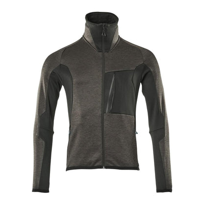 Πουλόβερ φλις με μπουφάν microfleece με φερμουάρ