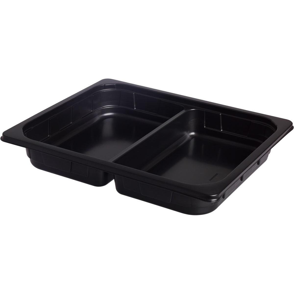 Η Duni GmbH PP Schale 1/2 GN 2 Schwarz, 325x265x50 mm, από πλαστικό με δύο ξεχωριστά διαμερίσματα, είναι ιδανική για την εστίαση και παραδίδεται σε συσκευασία με 100 τεμάχια.