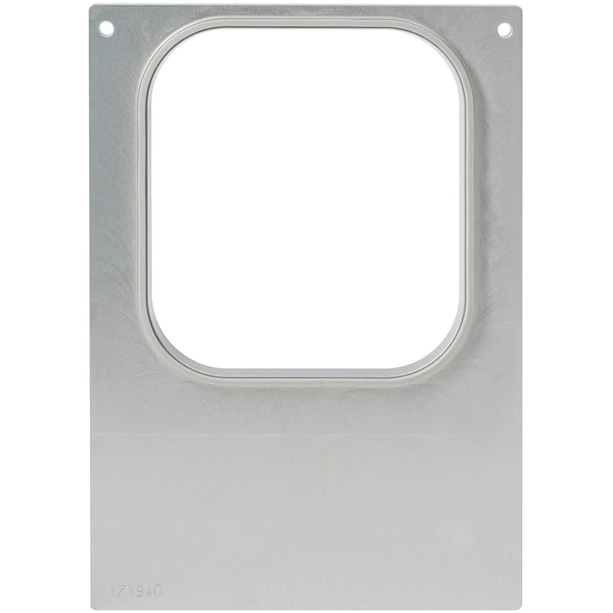 Η κασέτα DF10/20 της Duni GmbH είναι ένα τετράγωνο μεταλλικό πλαίσιο με στρογγυλεμένες άκρες, στερεωμένο σε μια λεία ορθογώνια πλάκα με δύο τρύπες - ιδανικό για την αποθήκευση τροφίμων και συμβατό με τα δοχεία PP 1/6 GN 1000, 1600 ml.