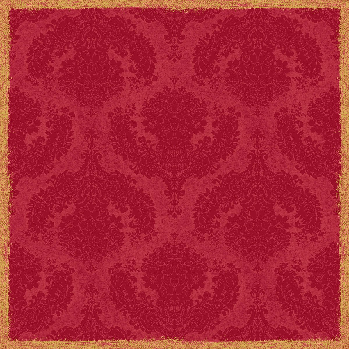 Το Dunicel Mitteldecke 84x84 cm Royal Bordeaux από την Duni GmbH δείχνει ένα λουλουδάτο μοτίβο στο Vintage-Bordeaux-Damast με ένα χρυσό περίγραμμα σε στυλ Used-Look - ιδανικό για μια κομψή διακόσμηση τραπεζιού. Συσκευασία με 20 τεμάχια.