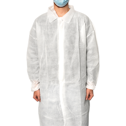 MaiMed-Coat V, παλτό επισκέπτη από φλις με 4 καρφιά πρέσας, περ. 120 εκ