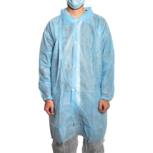 MaiMed-Coat V, παλτό επισκέπτη από φλις με 4 καρφιά πρέσας, περ. 120 εκ