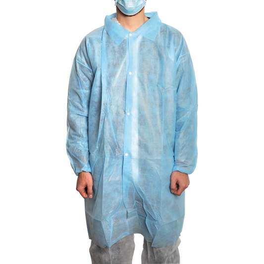 MaiMed-Coat V, παλτό επισκέπτη από φλις με 4 καρφιά πρέσας, περ. 120 εκ