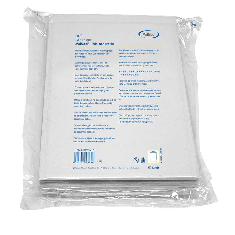 Γάντι πλυσίματος MaiMed, μη αποστειρωμένο, από φλις