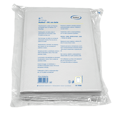 Γάντι πλυσίματος MaiMed, μη αποστειρωμένο, από φλις