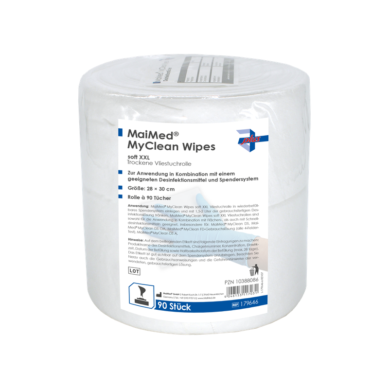 MaiMed MyClean Wipes soft XXL desi wipes, refill 90 sheets, unsaturated, 28x30cm | Συσκευασία (90 φύλλα)