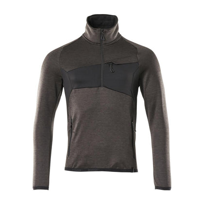 Πουλόβερ φλις με κοντό μπουφάν microfleece με φερμουάρ