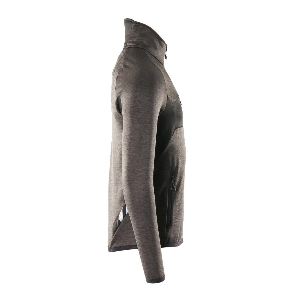 Πουλόβερ φλις με κοντό μπουφάν microfleece με φερμουάρ