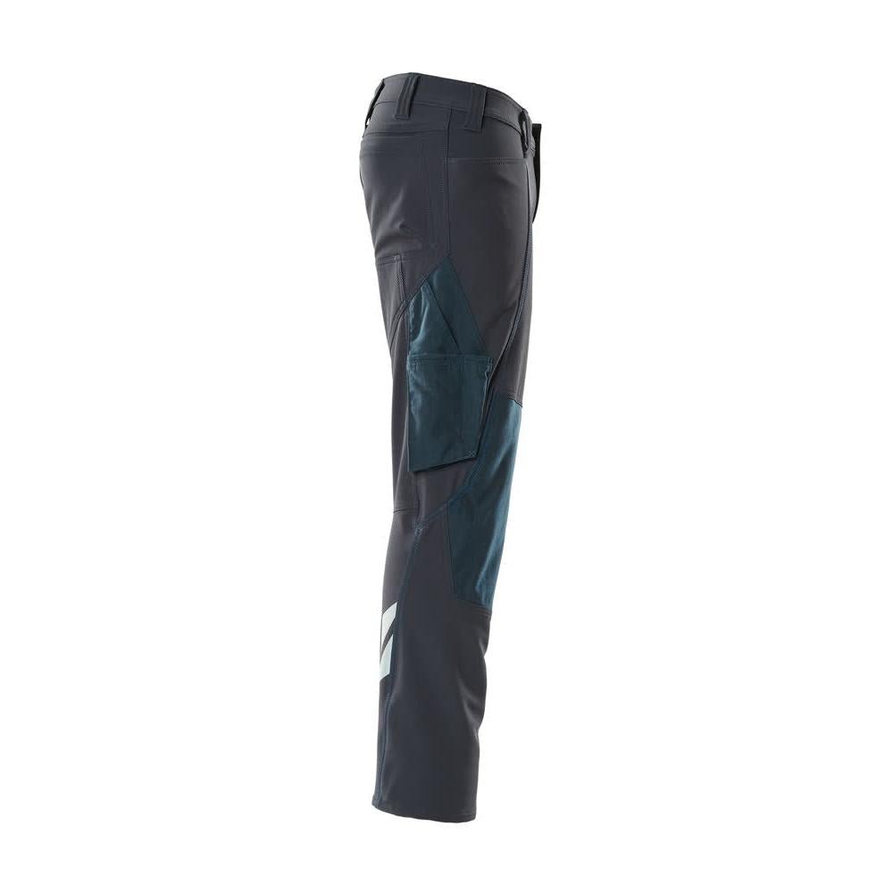 Παντελόνι, τσέπες στα γόνατα, παντελόνι ULTIMATE STRETCH, μαύρο-μπλε