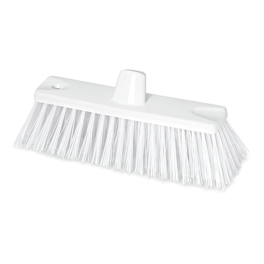 Der Nölle Profi Brush HACCP Grobbesen 30 cm Besenkopf hat extra harte Borsten (1,00 mm), zwei Befestigungslöcher und ist auf einem schlichten weißen Hintergrund abgebildet. Marke: Nölle Profi Brush Bürsten- & Pinseltechnik e.K.