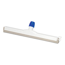 Η σπάτουλα νερού Nölle Profi Brush HACCP από την Nölle Profi Brush Bürsten- & Pinseltechnik e.K. διαθέτει λευκό σώμα, μπλε καπάκι σπειρώματος και ευθεία λαστιχένια λεπίδα για υγιεινό καθαρισμό δαπέδου σύμφωνο με το HACCP.