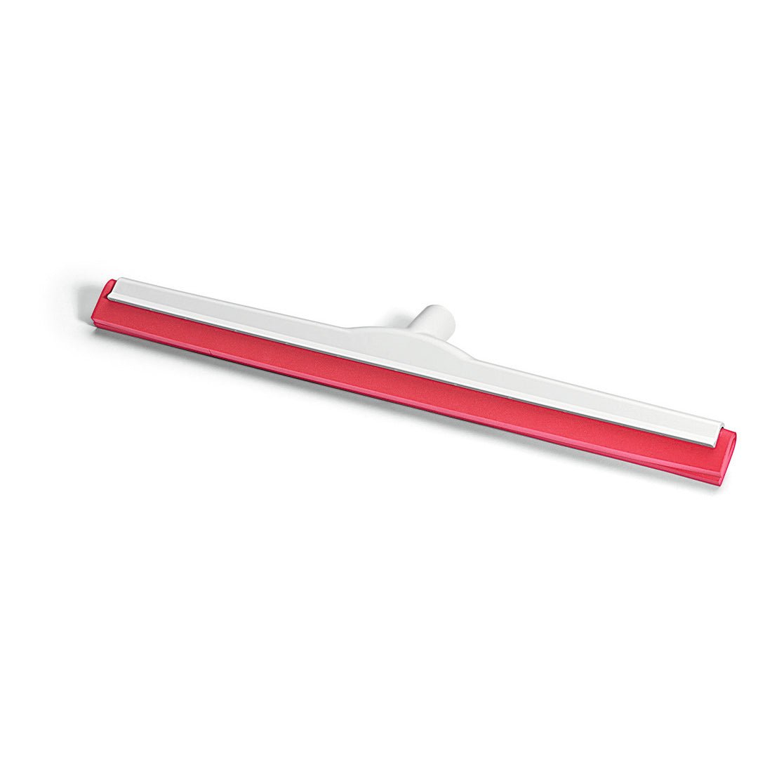 Ο Nölle Profi Brush HACCP Wasserschieber έχει μια κατασκευή ενισχυμένη με υαλοβάμβακα, υγιεινό καουτσούκ, έναν κεντρικό σύνδεσμο λαβής (γερμανικό σπείρωμα) και είναι σε κόκκινο και λευκό σε λευκό φόντο. Μάρκα: Nölle Profi Brush Βούρτσες και Τεχνική Πινέλων e.K.