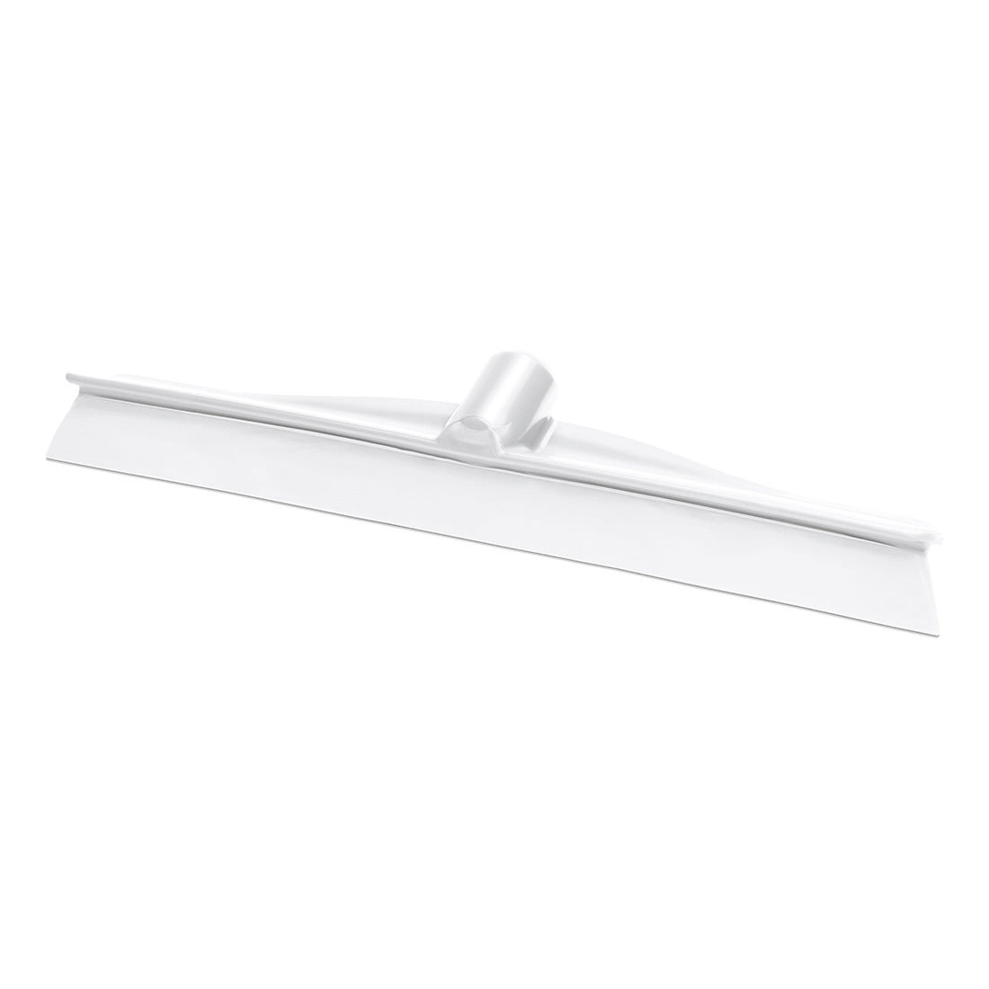 Η επαγγελματική βούρτσα Nölle HACCP Wasserschieber Monobloc, 40 cm, από την Nölle Profi Brush Bürsten- & Pinseltechnik e.K., διαθέτει λευκή, επίπεδη λεπίδα και κεντρική υποδοχή για το κοντάρι - ιδανική για τον υγιεινό καθαρισμό στον επαγγελματικό τομέα. Απεικονίζεται σε μονόχρωμο λευκό φόντο.