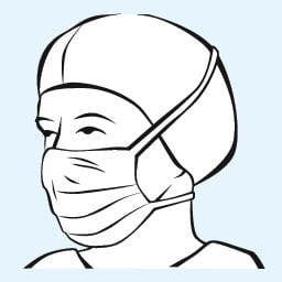 Foliodress μάσκα κατά του πιτσιλίσματος | Συσκευασία (40 τεμάχια)