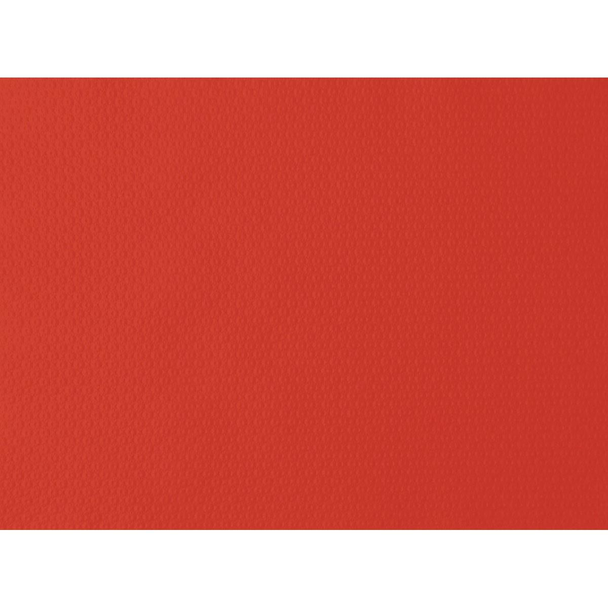 Μια κοντινή λήψη του χαρτιού τραπεζομάντηλου Duni GmbH 30x40 cm σε κόκκινο δείχνει μια λεπτή υφή και πλούσιο χρώμα - ιδανικό για γιορτές και εκδηλώσεις (πακέτο με 500 τεμάχια).