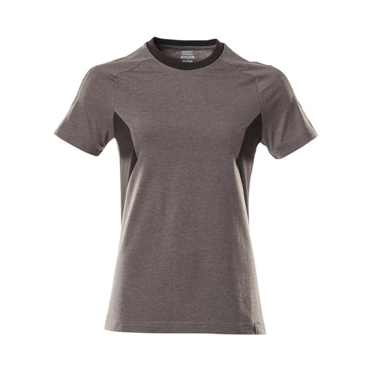 T-shirt, γυναικείο T-shirt, σκούρο ανθρακί/μαύρο