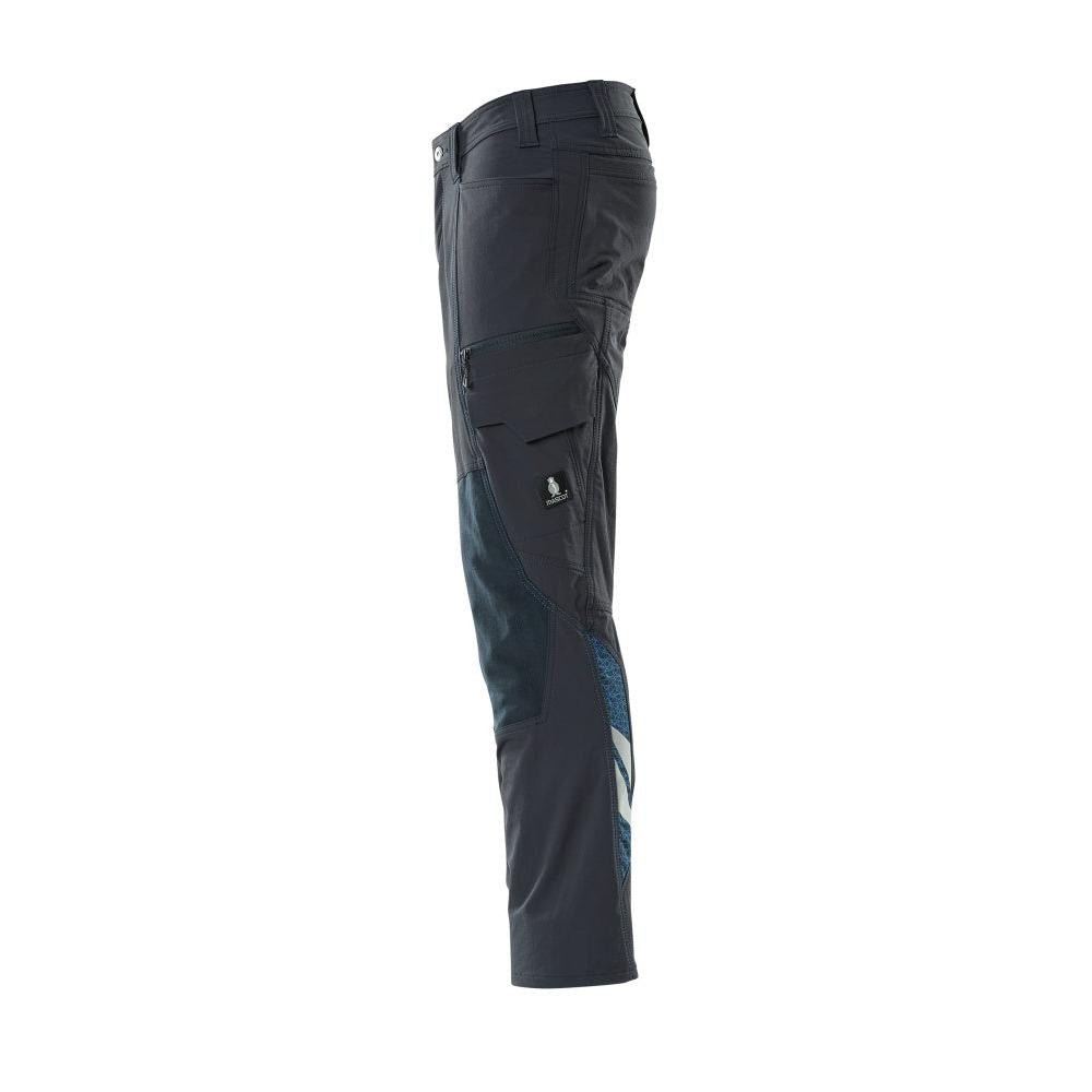 Παντελόνι, τσέπες στα γόνατα, παντελόνι ULTIMATE STRETCH, μαύρο-μπλε