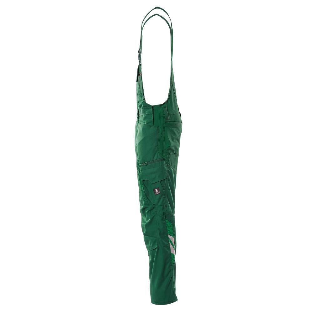 Dungarees, τσέπες στα γόνατα, stretch ένθετα Dungarees, πράσινο