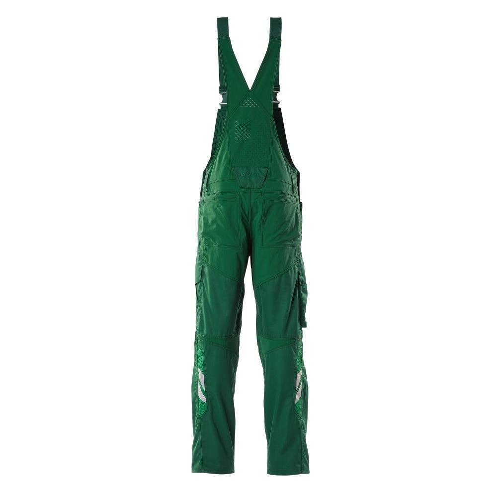 Dungarees, τσέπες στα γόνατα, stretch ένθετα Dungarees, πράσινο