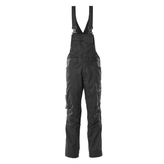 Dungarees, τσέπες στα γόνατα, stretch ένθετα Dungarees, μαύρο