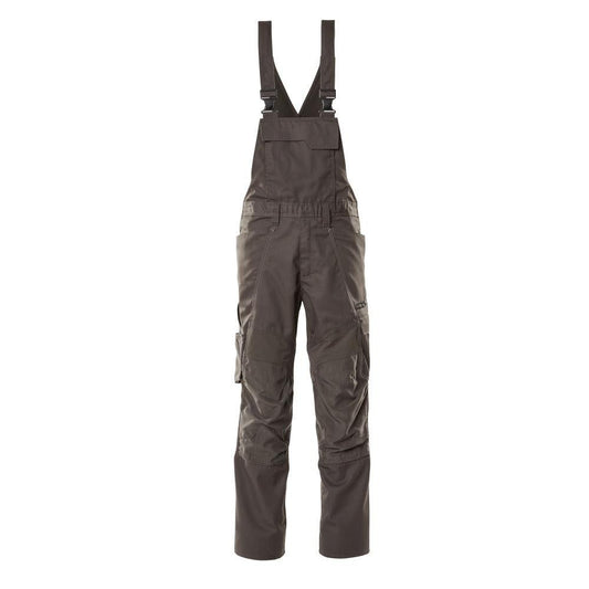 Dungarees, τσέπες στα γόνατα, stretch ένθετα Dungarees, σκούρο ανθρακί