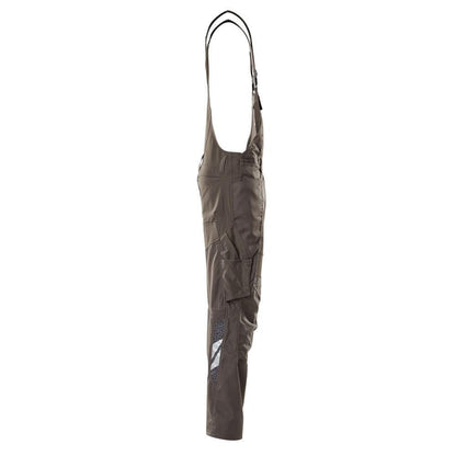 Dungarees, τσέπες στα γόνατα, stretch ένθετα Dungarees, σκούρο ανθρακί