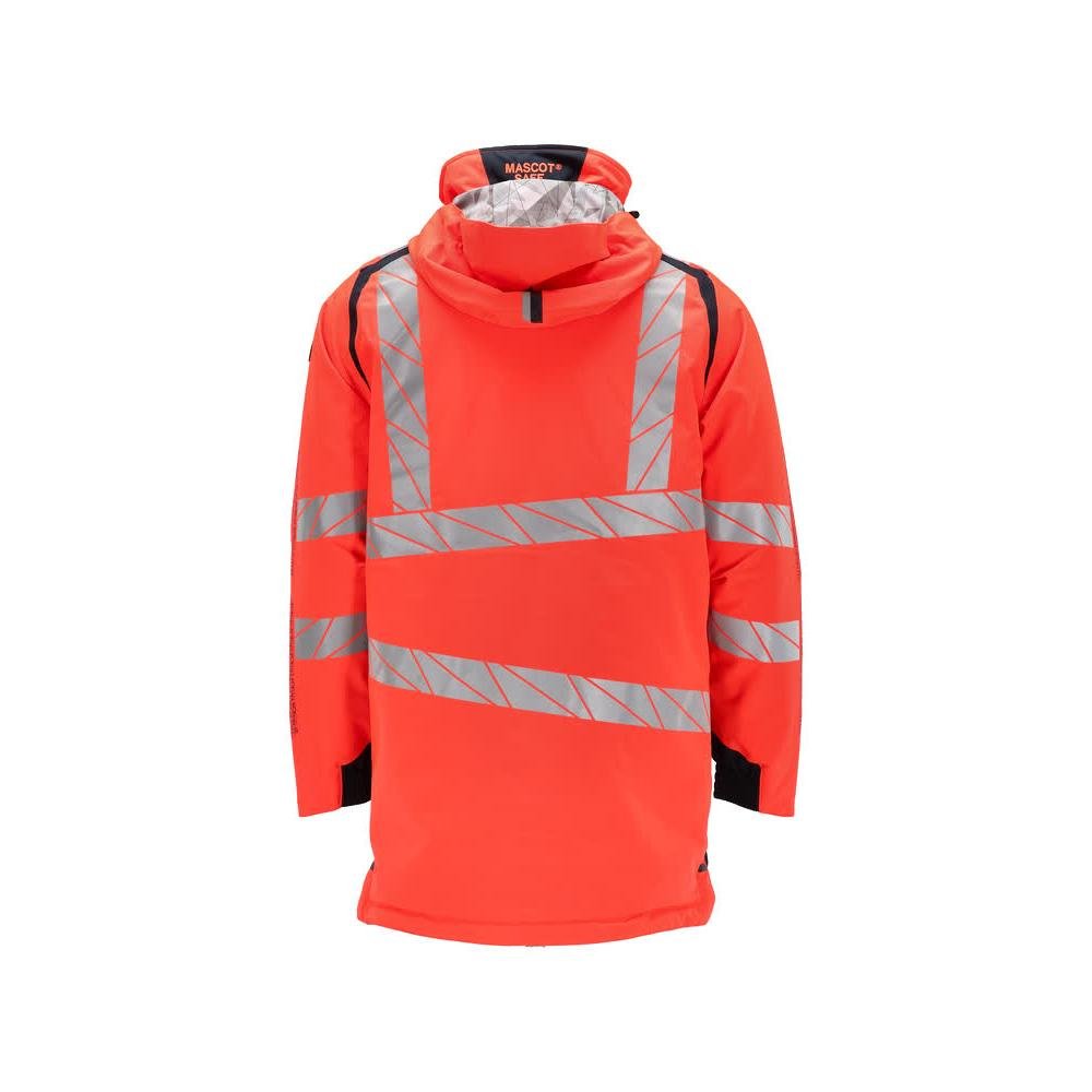 Επένδυση Parka CLIMASCOT®, ελαφρύ parka, Hi-vis κόκκινο/μαύρο-μπλε