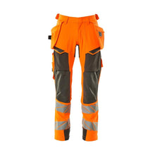 Παντελόνι με κρεμαστές τσέπες, παντελόνι ULTIMATE STRETCH, hi-vis πορτοκαλί/σκούρο ανθρακί