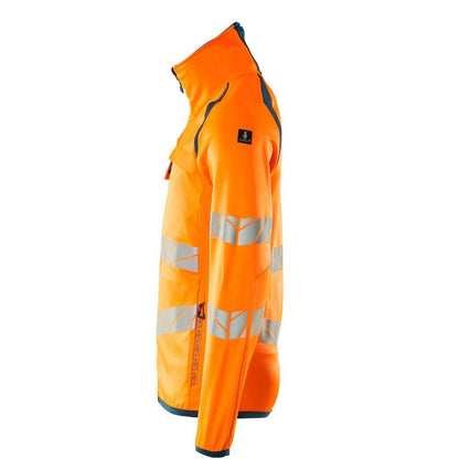 Πουλόβερ φλις με μπουφάν microfleece με φερμουάρ