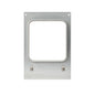Η κασέτα DF10/20 για το φόρουμ Schale 918, 1114 ml της Duni GmbH είναι ένα σταθερό ορθογώνιο μεταλλικό πλαίσιο με στρογγυλεμένες γωνίες, δύο μικρά κλιπ στο κάτω μέρος και δύο τρύπες για βίδες στην κορυφή, απεικονισμένο σε λευκό φόντο.