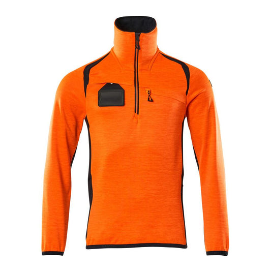 Πουλόβερ φλις με κοντό μπουφάν microfleece με φερμουάρ