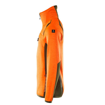 Πουλόβερ φλις με κοντό μπουφάν microfleece με φερμουάρ