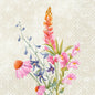 Eine aquarellierte Wildblumen-Illustration von Floret Design ziert diese 3-lagigen Duni GmbH Servietten, 33x33 cm, 250er-Pack.